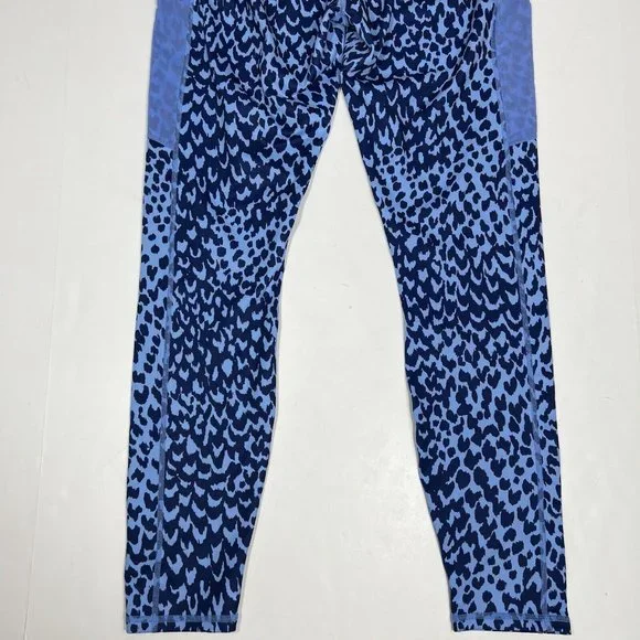 Fabletics On-The-Go PowerHold High-Waisted Legging Womens Blue Marina Sahara L - Picture 8 of 10